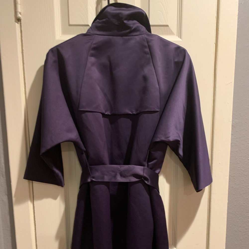 Simply Vera, Vera Wang Satin Jacket. Gorgeous Purple, Like New.